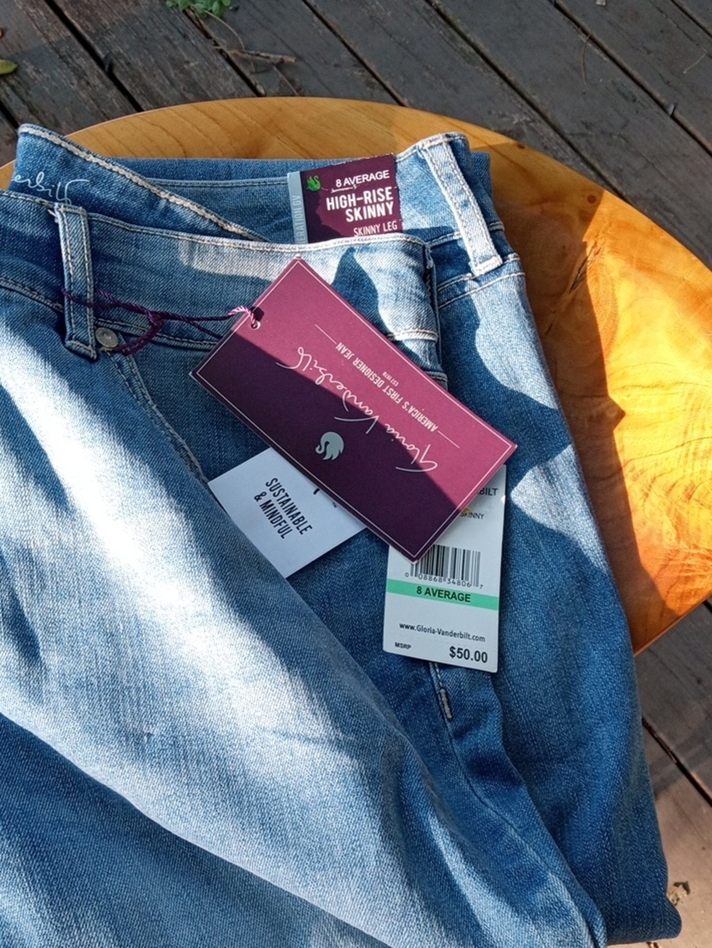 NWT Vanderbilt 8 Av Hi Rise Skinny
